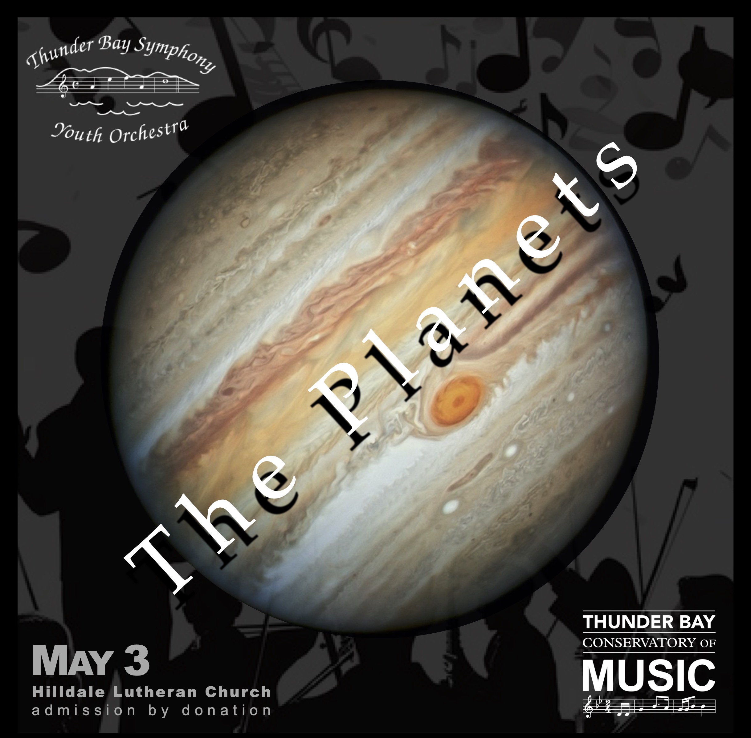 Community Ochestra Planets Concert Poster